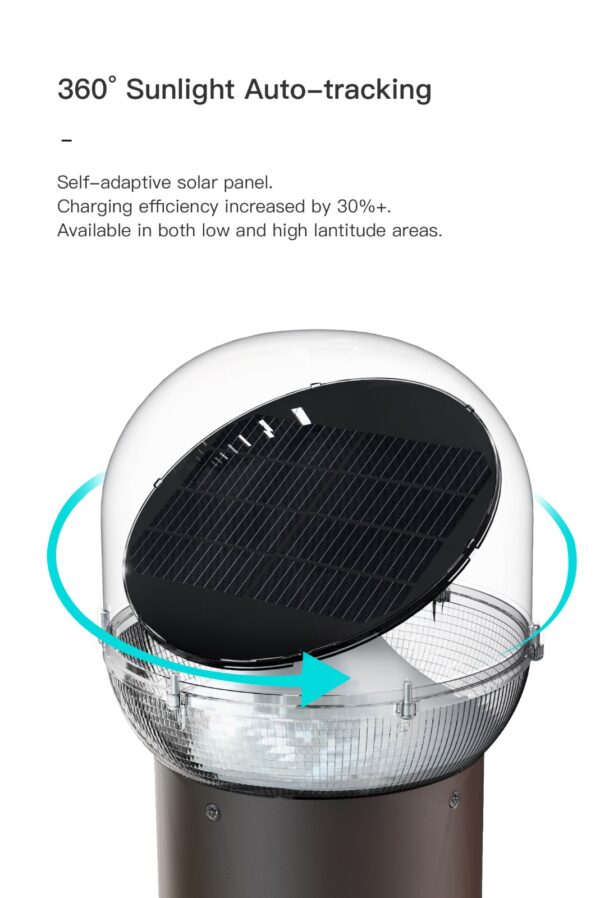 AWM-01 Solar LED wall Light (13inch high) - Image 4