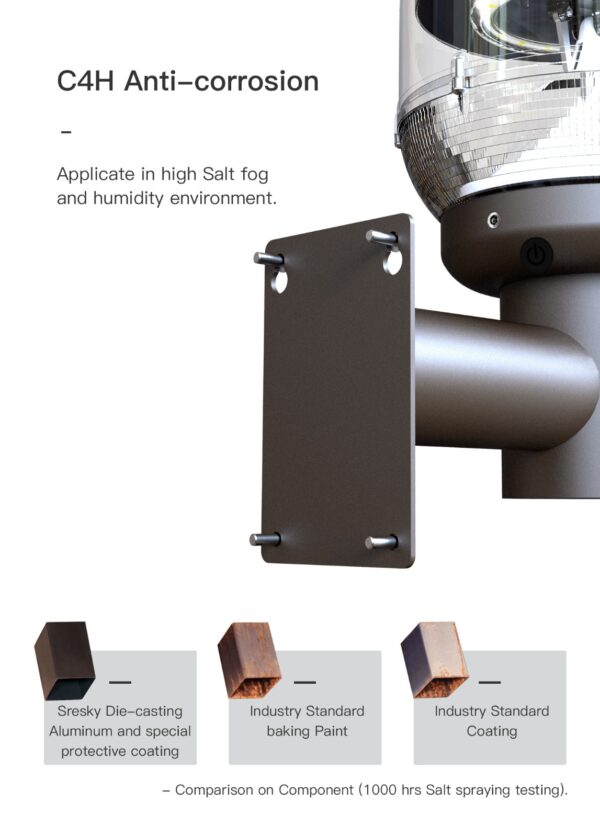 AWM-01 Solar LED wall Light (13inch high) - Image 6