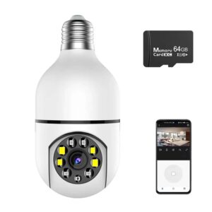 5G 1080p P2P WiFi Bulbs Camera.