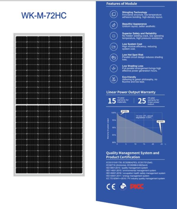 Solar Panel WK-M-72HC - Image 2