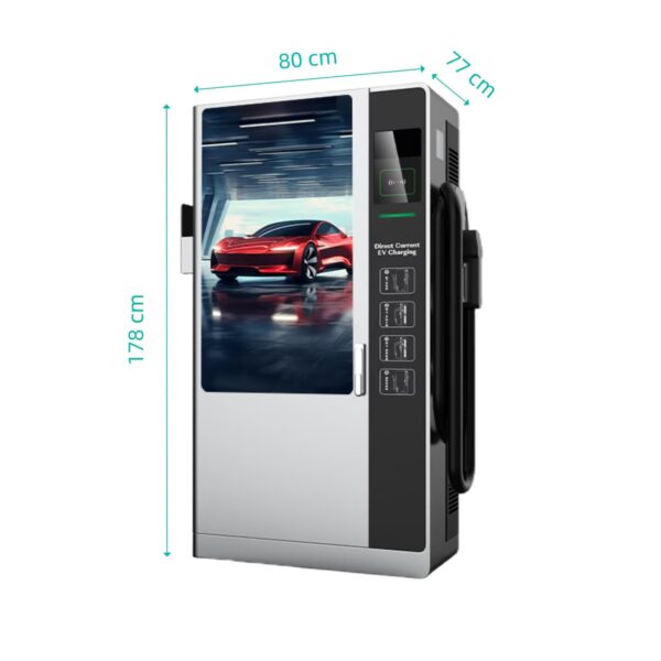 DC CHARGING STATION with 32inch Advertising Screen -EVD-80kW - Image 4