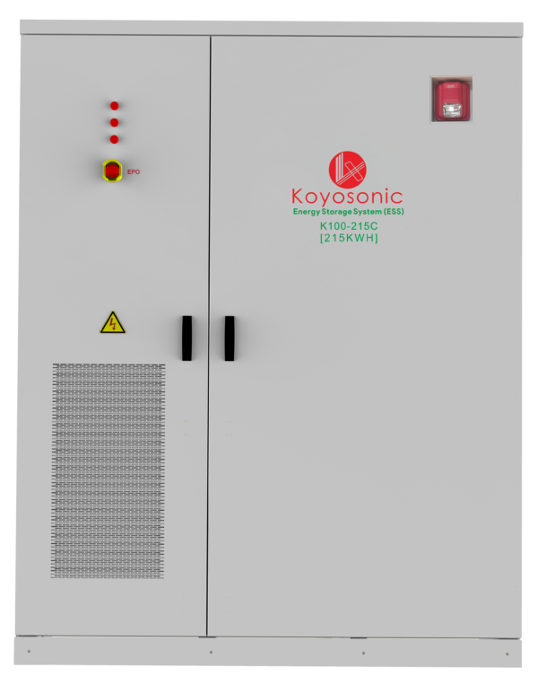 The system 50~100KW hybrid inverter with its 215KWH