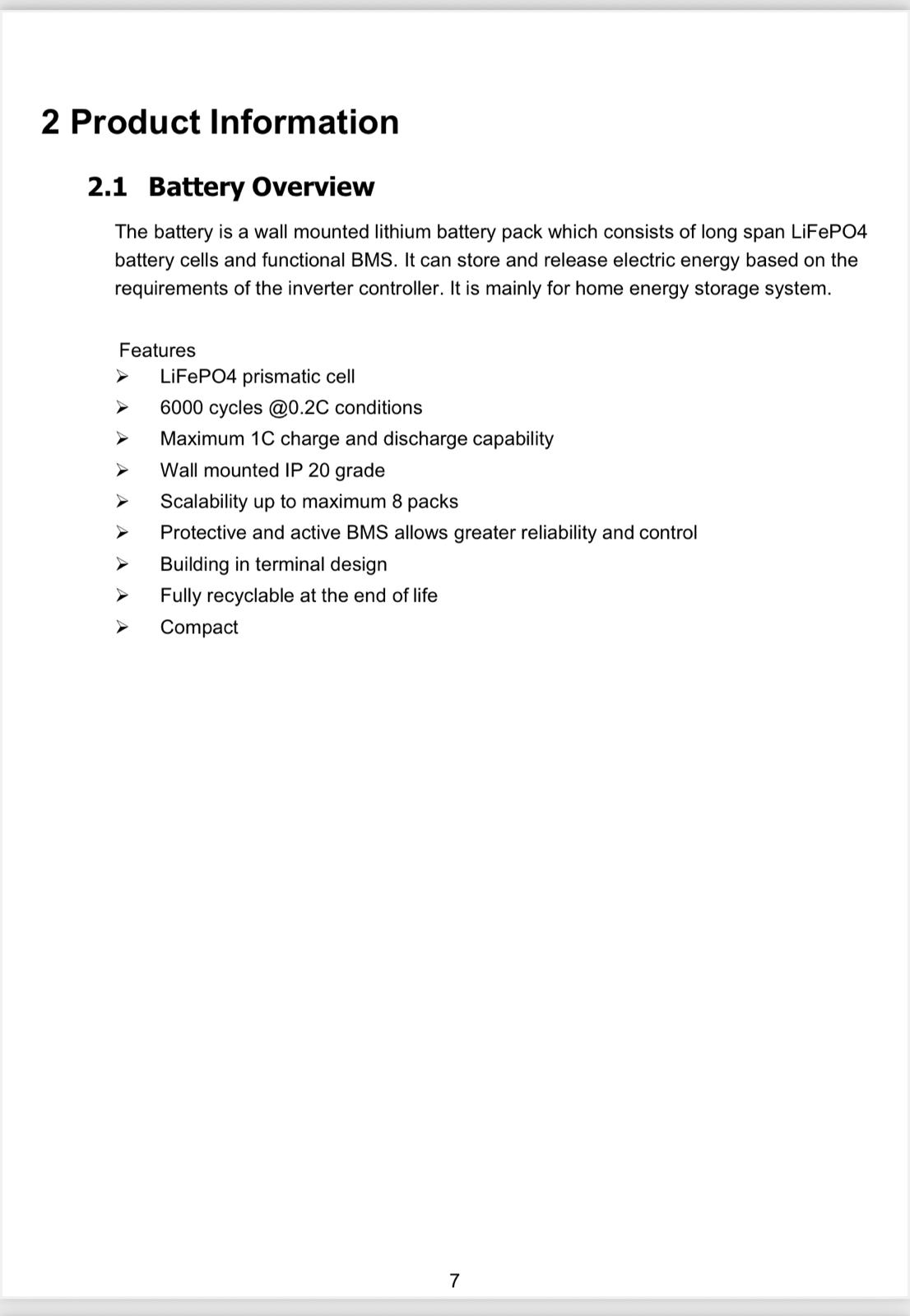 5kw Lithium ion Wall mount battery - Image 15