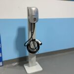 EV charger stand.