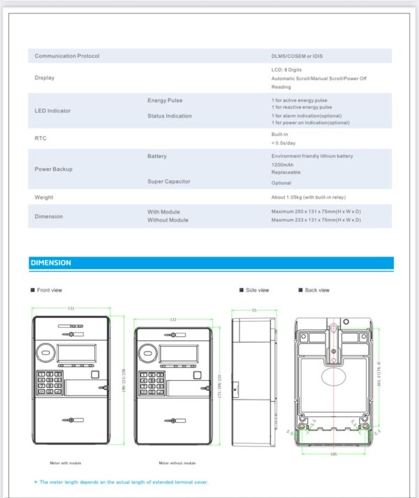 Single phase meter with box and McB - Image 3