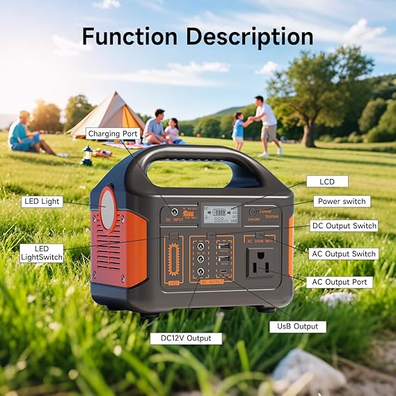 Portable Power Station 2000w LiFePO4 Battery