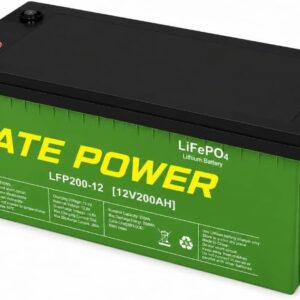 ATE POWER LFP200-12V lithium iron phosphate battery with a 200Ah capacity For solar, marine, golf carts and RV's