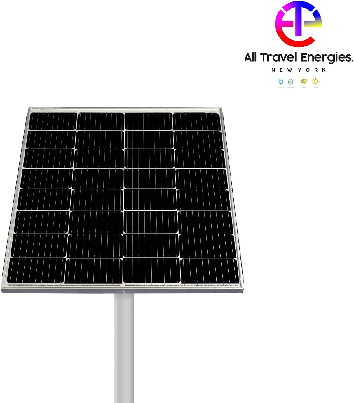 ATE Power Solar Street Light 100W with 300WP Adjustable Solar Panel - Image 6