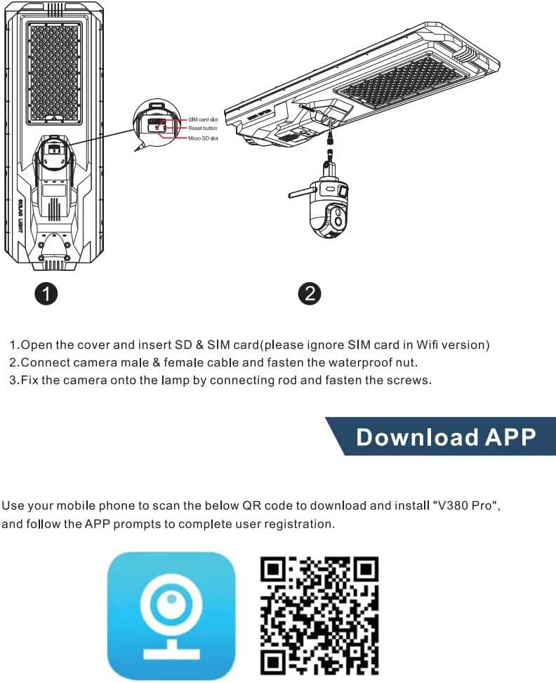 ATE Power Outdoor Solar Camera Wi-Fi with PTZ, Wireless Security Camera - Image 3
