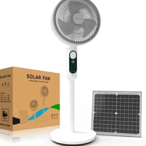 ATE Power Solar Powered Fan -ECO Friendly Solar Fans. Energy Efficiency: Consume up to 2/3 Less Power Than comparable 120V AC Fans. Zero Electricity Bill