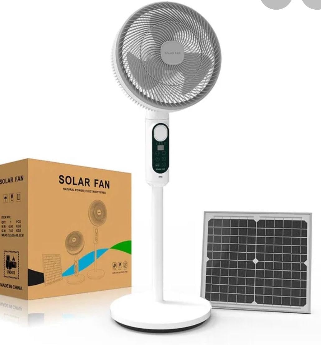 ATE Power Solar Powered Fan -ECO Friendly Solar Fans. Energy Efficiency: Consume up to 2/3 Less Power Than comparable 120V AC Fans. Zero Electricity Bill