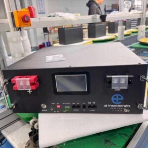 The ATE Power 5KWH Lithium Power Wall Battery with Advanced LFP Cell Technology, Wall-Mount Design, and Smart Battery Management System
