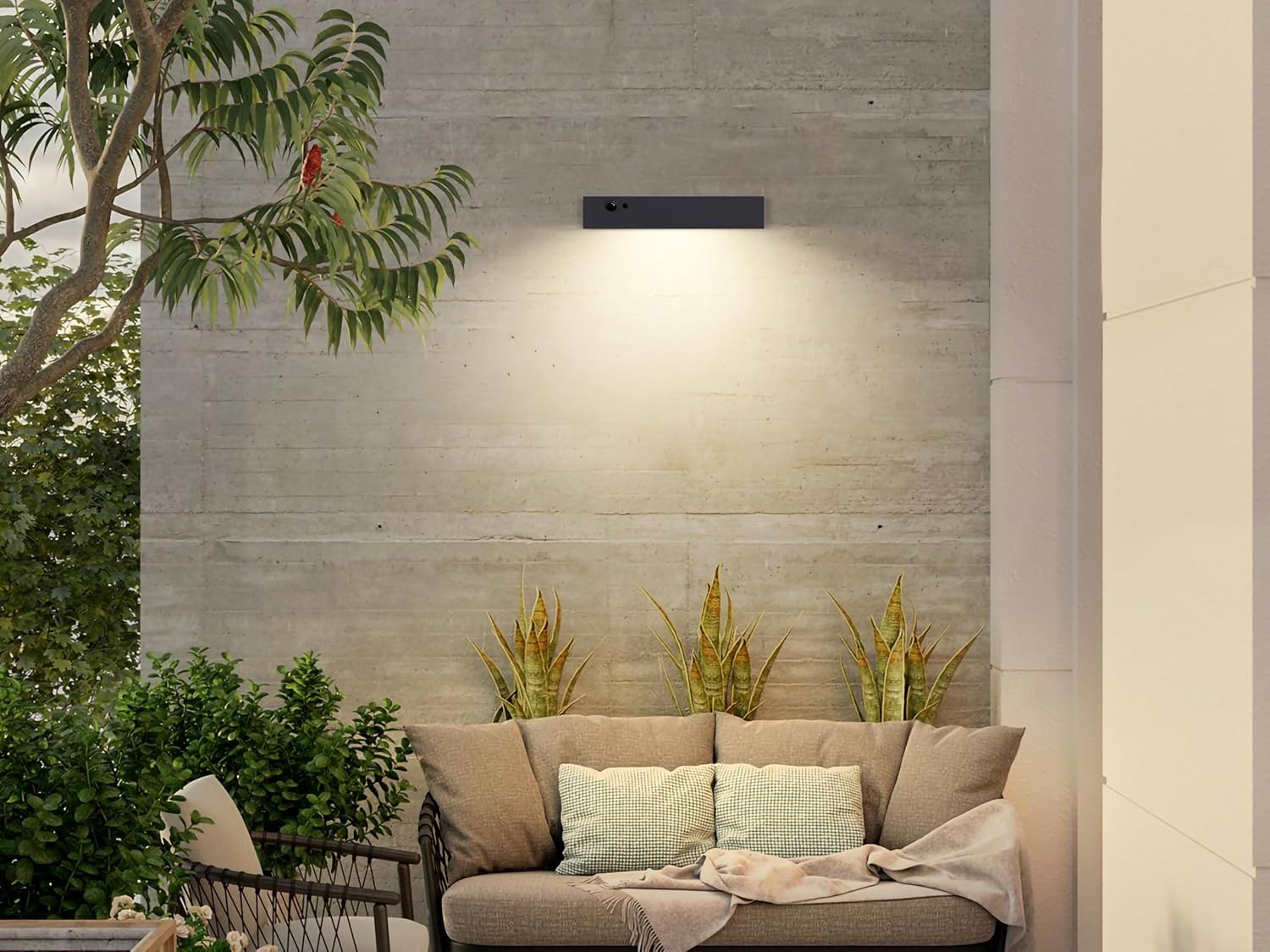 ATE Power SWL-24 Solar Wall Lights, House Numbering Downward Wall Light - Image 2